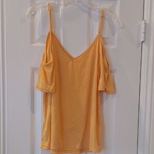 NWT 3 - Open Shoulder Women's Tops Large (Yellow, Olive & Mauve)